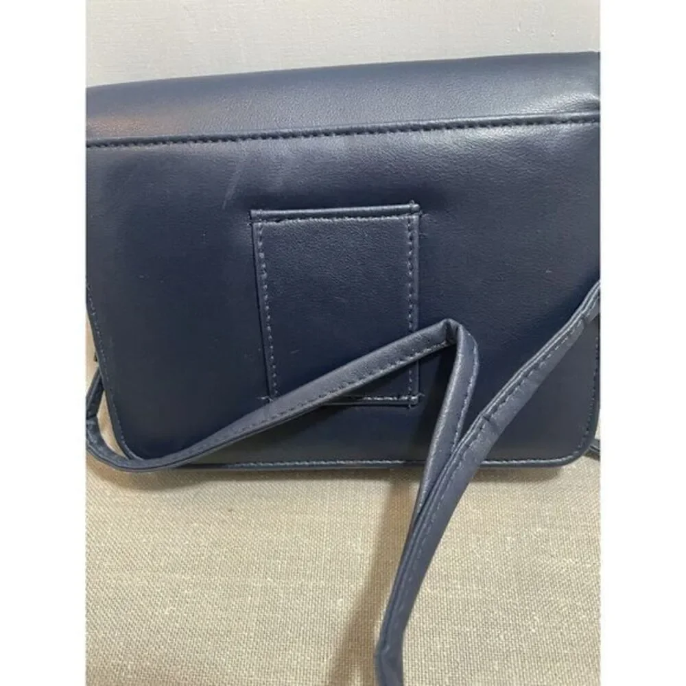 Buxton Crossbody Purse Convertible to Belt Wallet‎ Clutch Navy change purse, Key